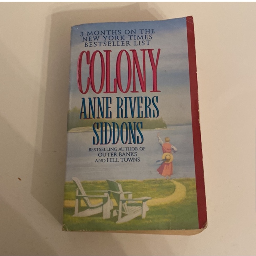 Colony by Anne Rivers Siddons NYT BESTSELLER GUC Paperback Blue Pink OS